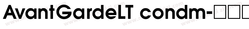AvantGardeLT condm字体转换
